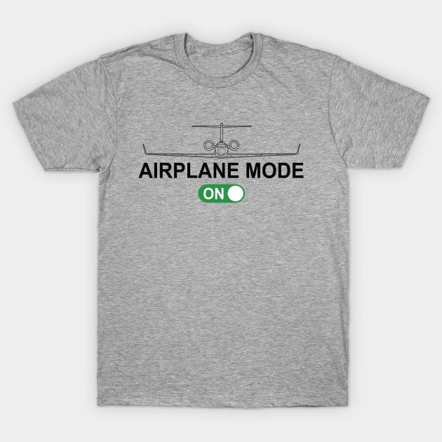 Airplane Mode On Corporate Jet T-Shirt by zehrdesigns